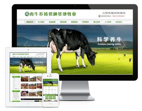 肉牛养殖供应基地网站模板